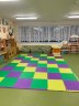 Мягкий пол, коврики-пазлы 50х50x2.0 см, жёлто-зеленые