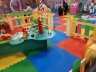 Мягкий пол в детскую комнату, коврики-пазлы из ЭВА 50х50x1 см, красный