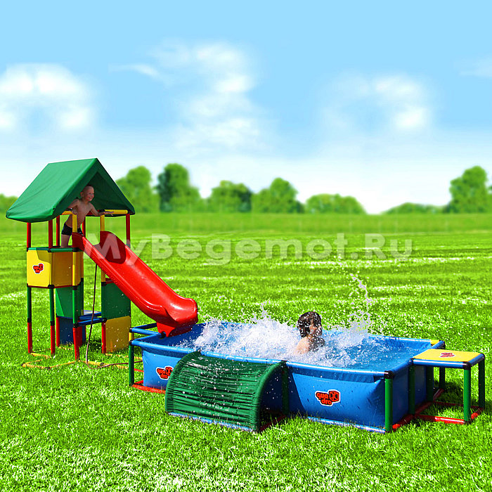Детский конструктор Quadro Universal + Pool XXL + Integrated Slide