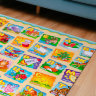 Коврик для ползания FunKids™ Small-15 «Страна Динозавров / Азбука», двусторонний.