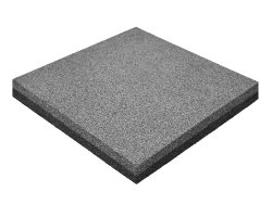 Резиновая плитка M-KORT STANDART, 500x500х30 мм, серая
